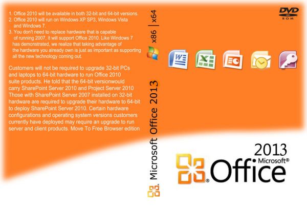 DVD do Office Professional 2013 32/64bits